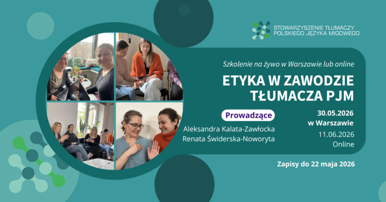 Szkolenie z etyki w zawodzie tłumacza PJM