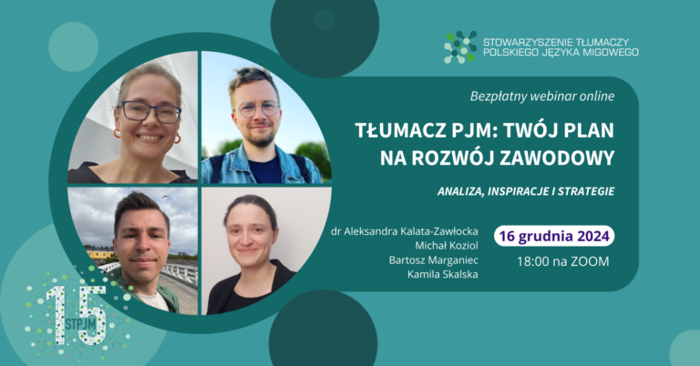 Webinar „Tłumacz PJM: Twój plan na rozwój zawodowy”