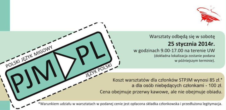 Warsztaty z zakresu tłumaczenia PJM na język polski
